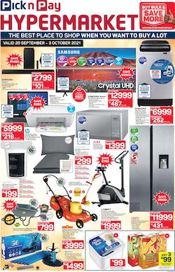 Pnp Specials Hypermarket September Pick N Pay Catalogue