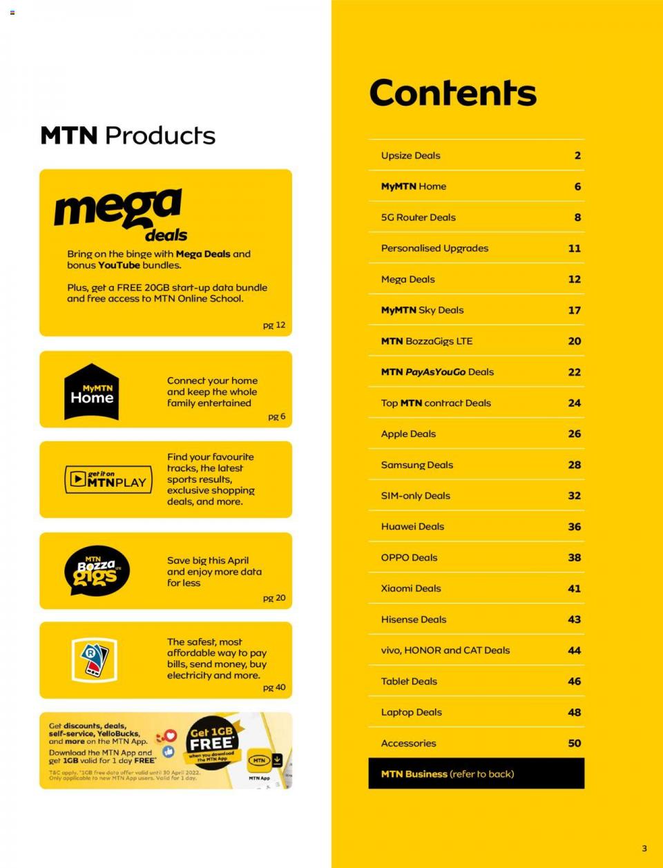 Mtn Specials Yello April Mtn Catalogue Mtn April Deals