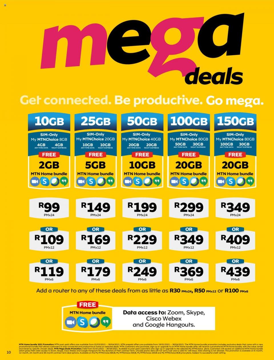 MTN Specials Yello March 2021 MTN Catalogue MTN Smartphone 2021