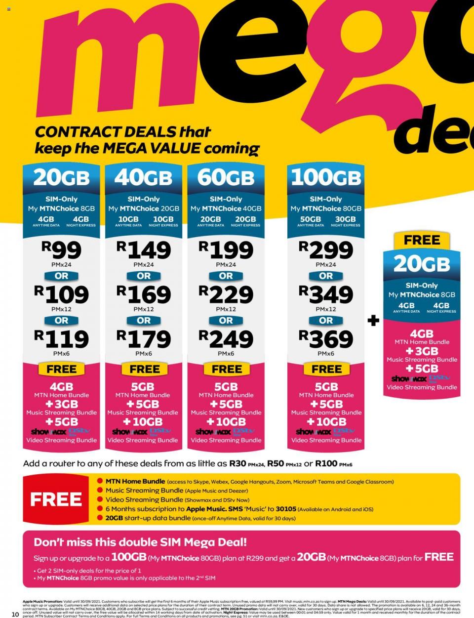 Mtn Specials Yello September Mtn Catalogue Mtn Mega Sale