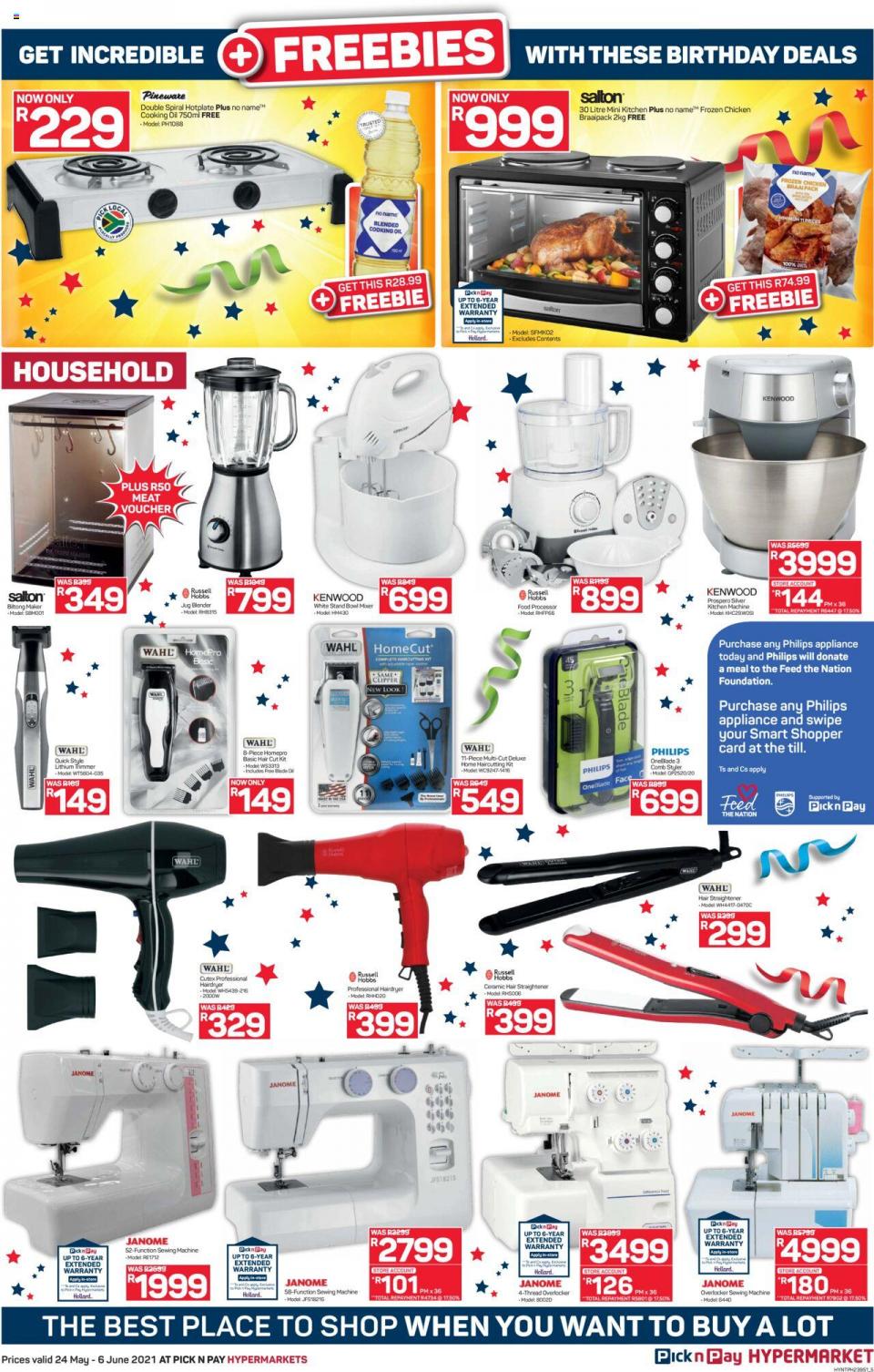 Pnp Specials Hyper Birthday 24 May 2021 Pick N Pay Catalogue 2021