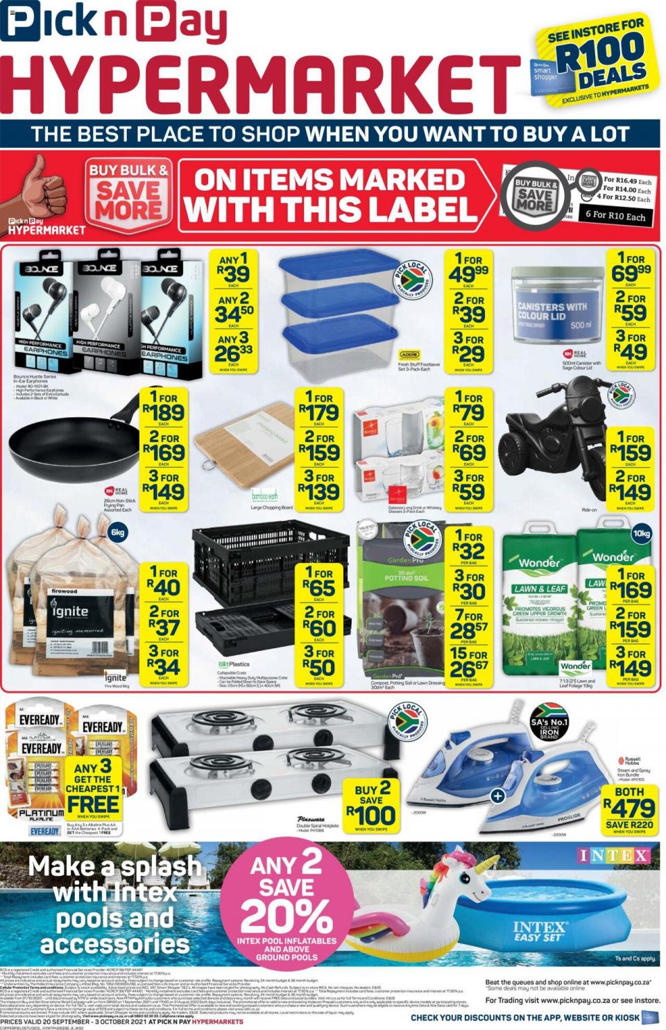 Pnp Specials Hypermarket 20 September 2021 Pick N Pay Catalogue