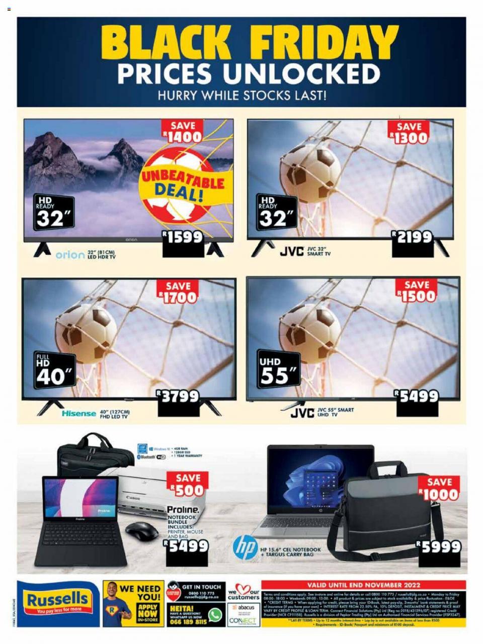 Russells Catalogue Black Friday Nov Russells Specials