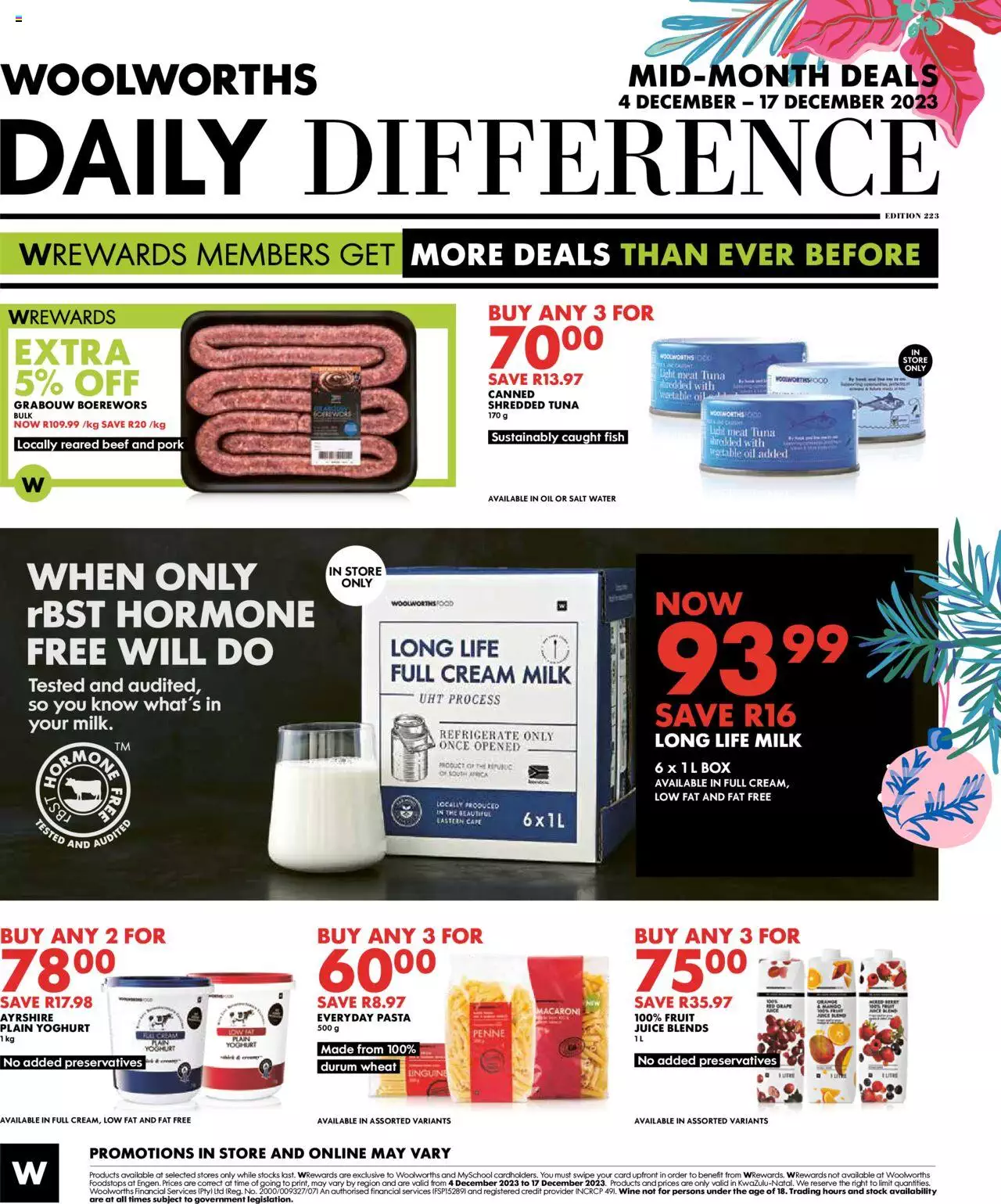 Woolworths Specials December Woolworth Catalogue