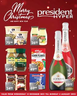 President Hyper Specials 15 Dec 2021 | President Hyper Catalogue | SA