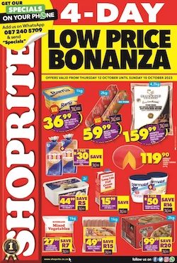 Shoprite Specials 12 - 15 October 2023 