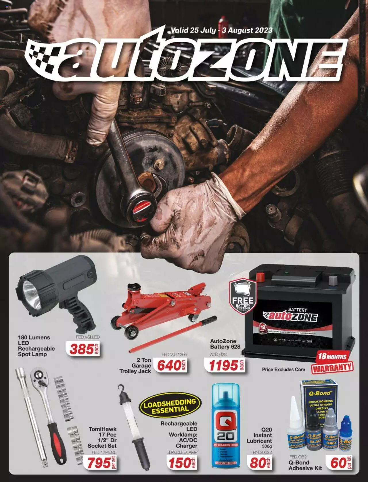 Autozone Specials 25 July – 3 August 2023