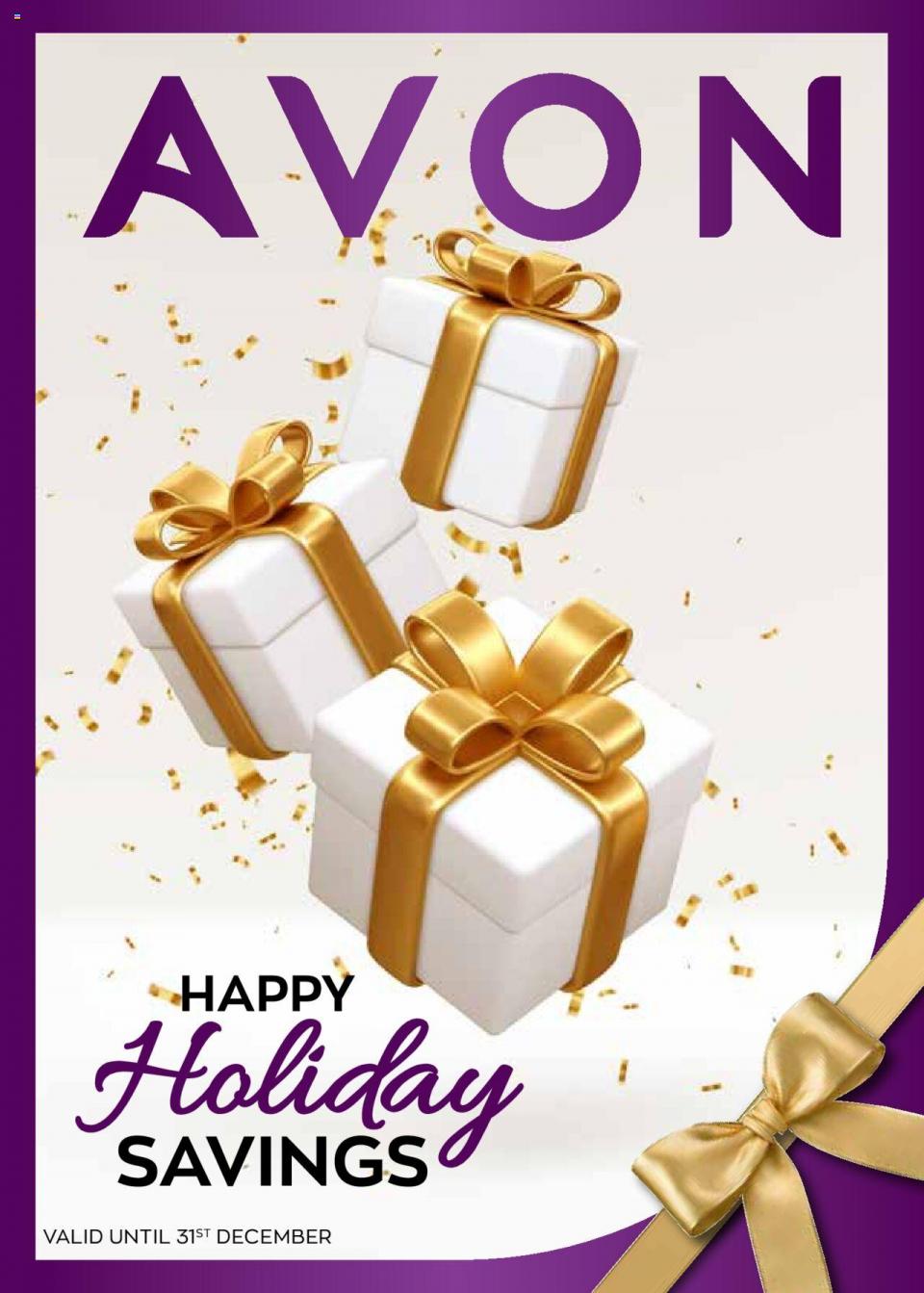 AVON Brochure Happy Holiday Savings 13 – 31 Dec 2021