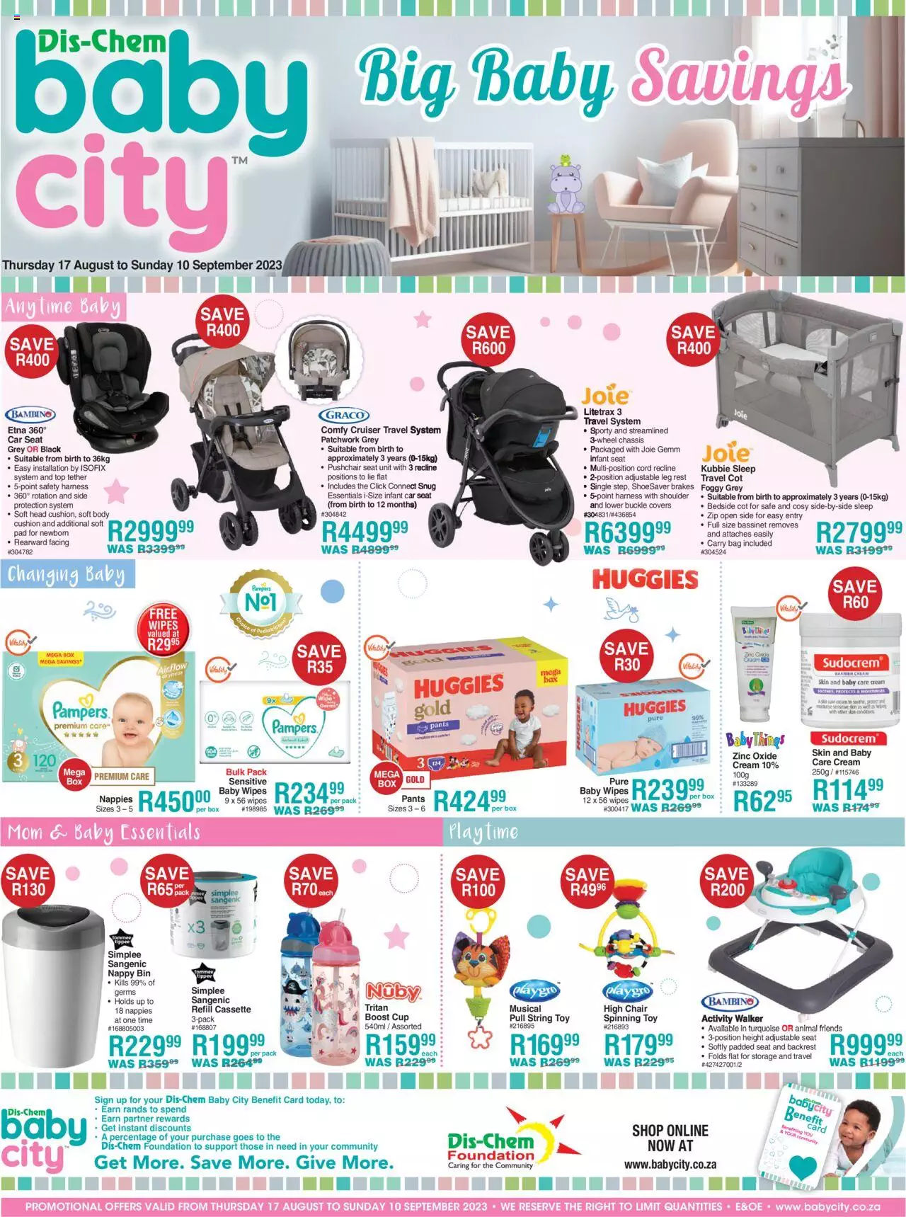 Baby City Specials 17 August – 10 September 2023