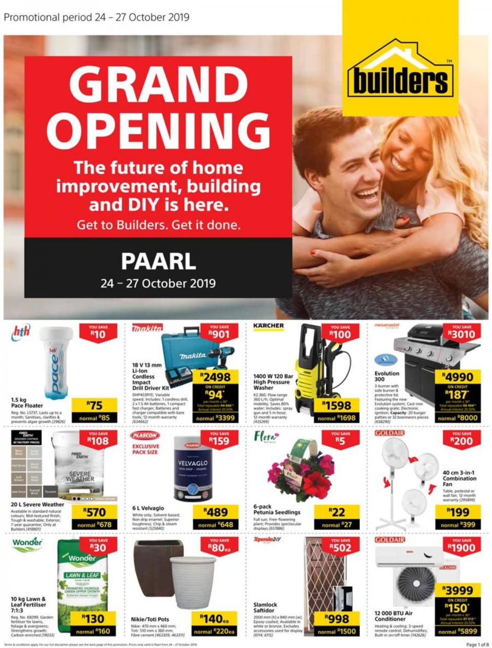Builders Warehouse Express Paarl Grand Opening 24 October 2019