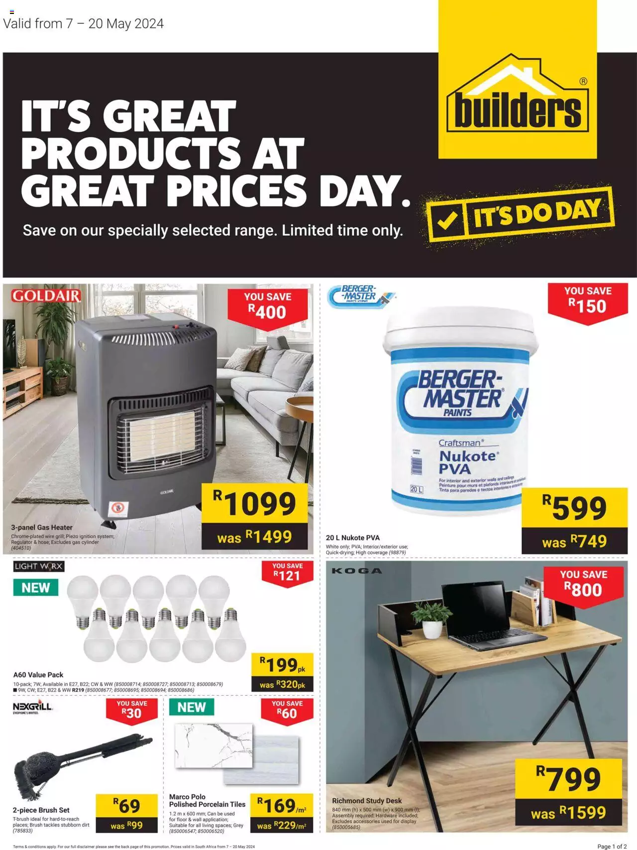 Builders Warehouse Specials 7 – 20 May 2024
