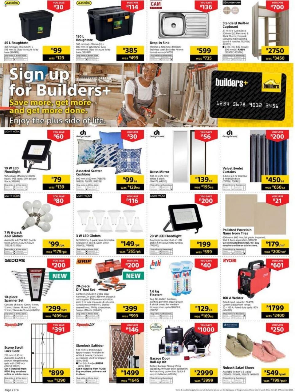 Builders Warehouse Specials 21 Nov 2022  Builders Warehouse Catalog