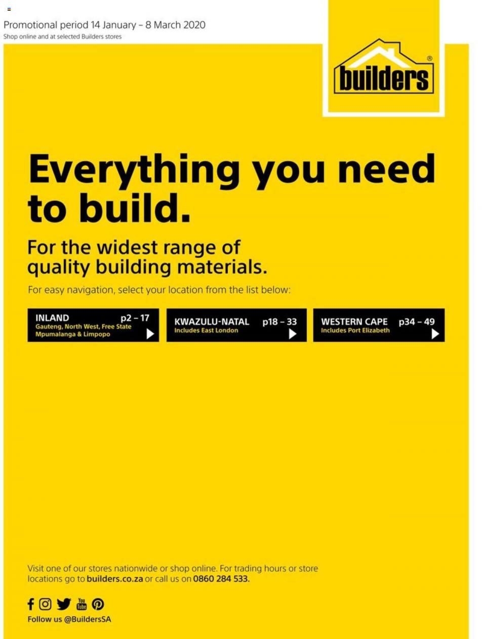 Builders Warehouse Specials Everything You Need To Build 14 January 2020