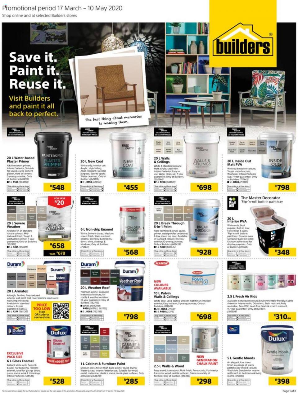 Builders Warehouse Specials Paint It 17 March 2020