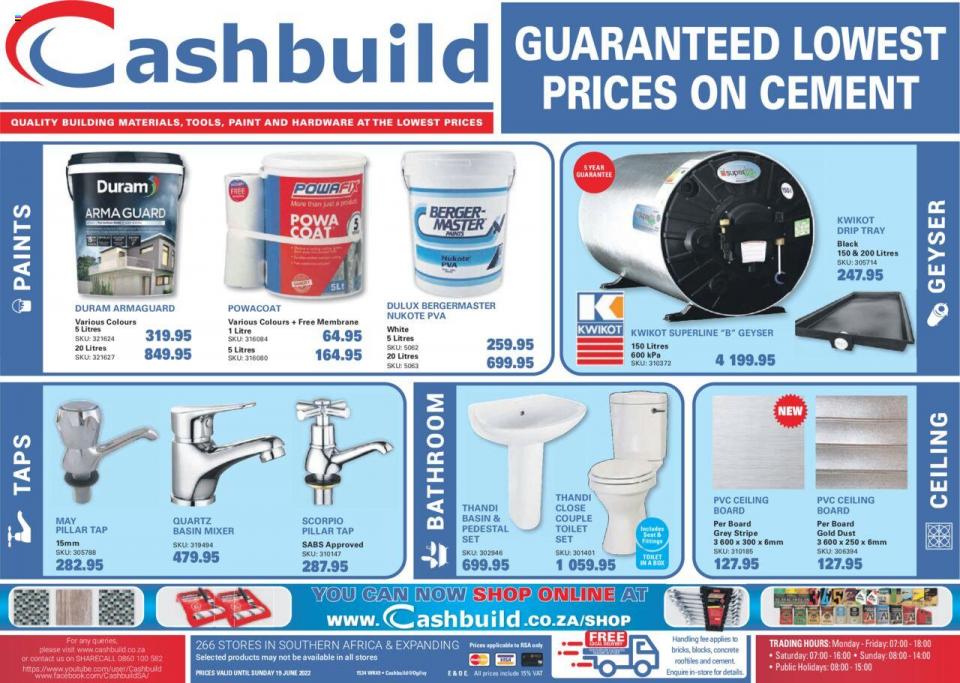 Cashbuild Catalogue 30 May – 19 June 2022