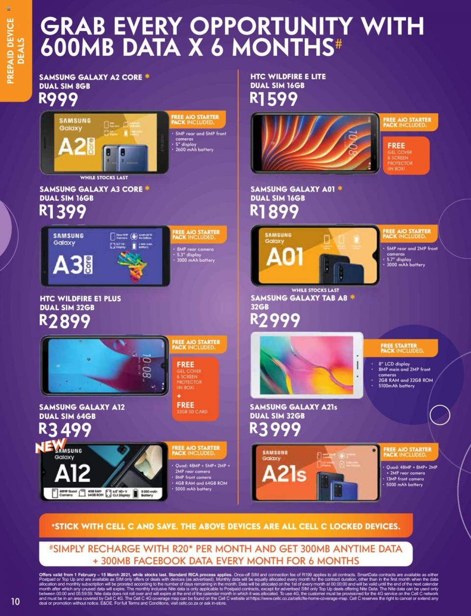 Cell C Specials 1 February 2021 | Cell C Catalogue | Cell C Smartphone