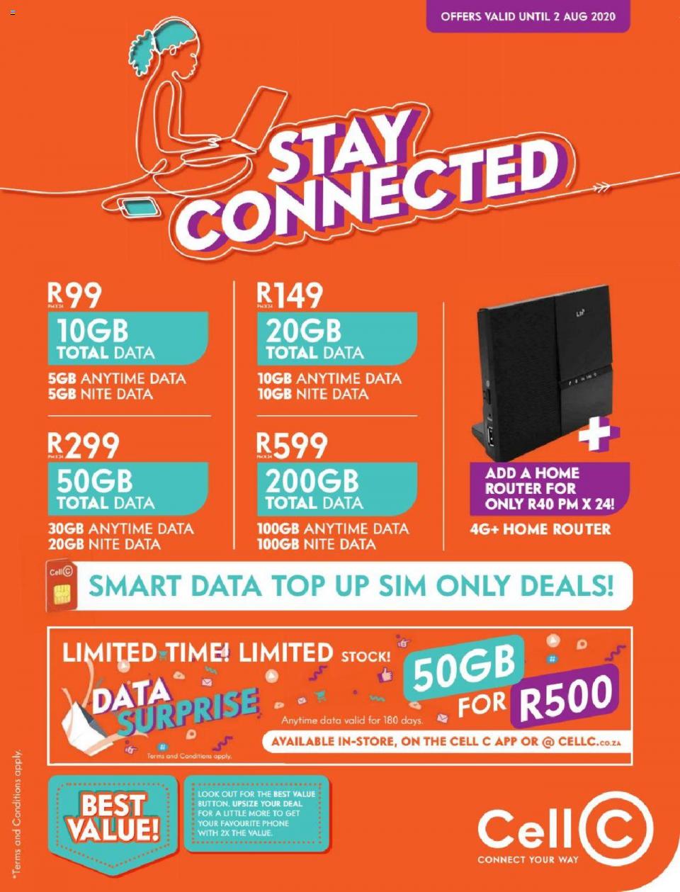 Cell C Specials 1 July 2020