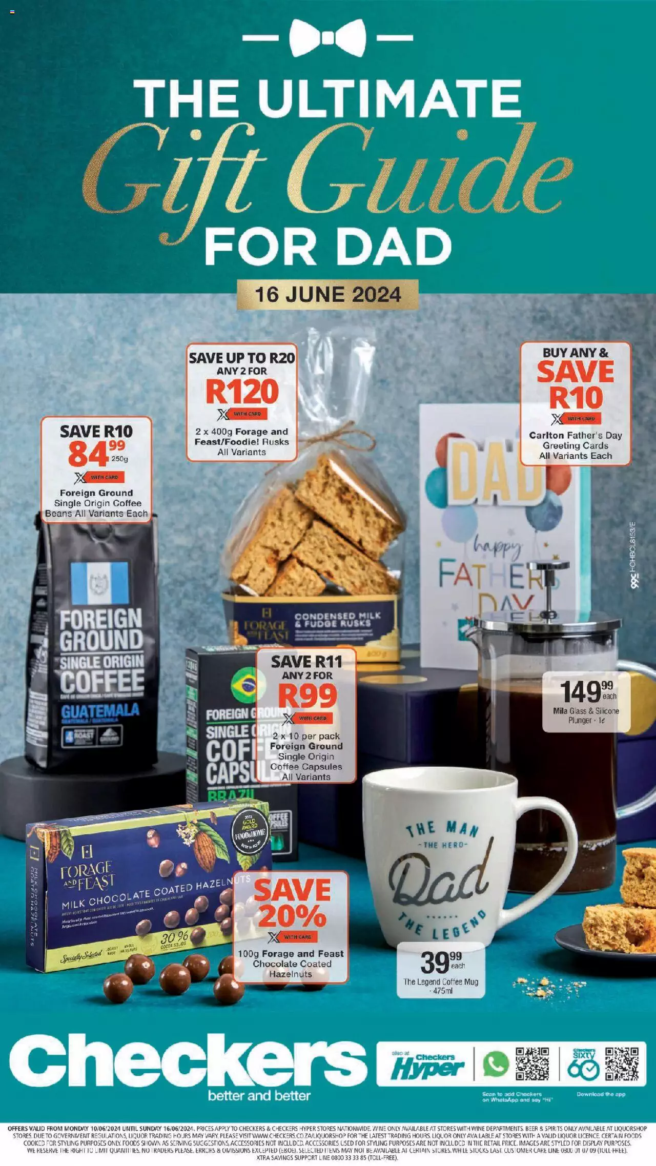 Checkers Father’s Day Specials 10 – 16 June 2024