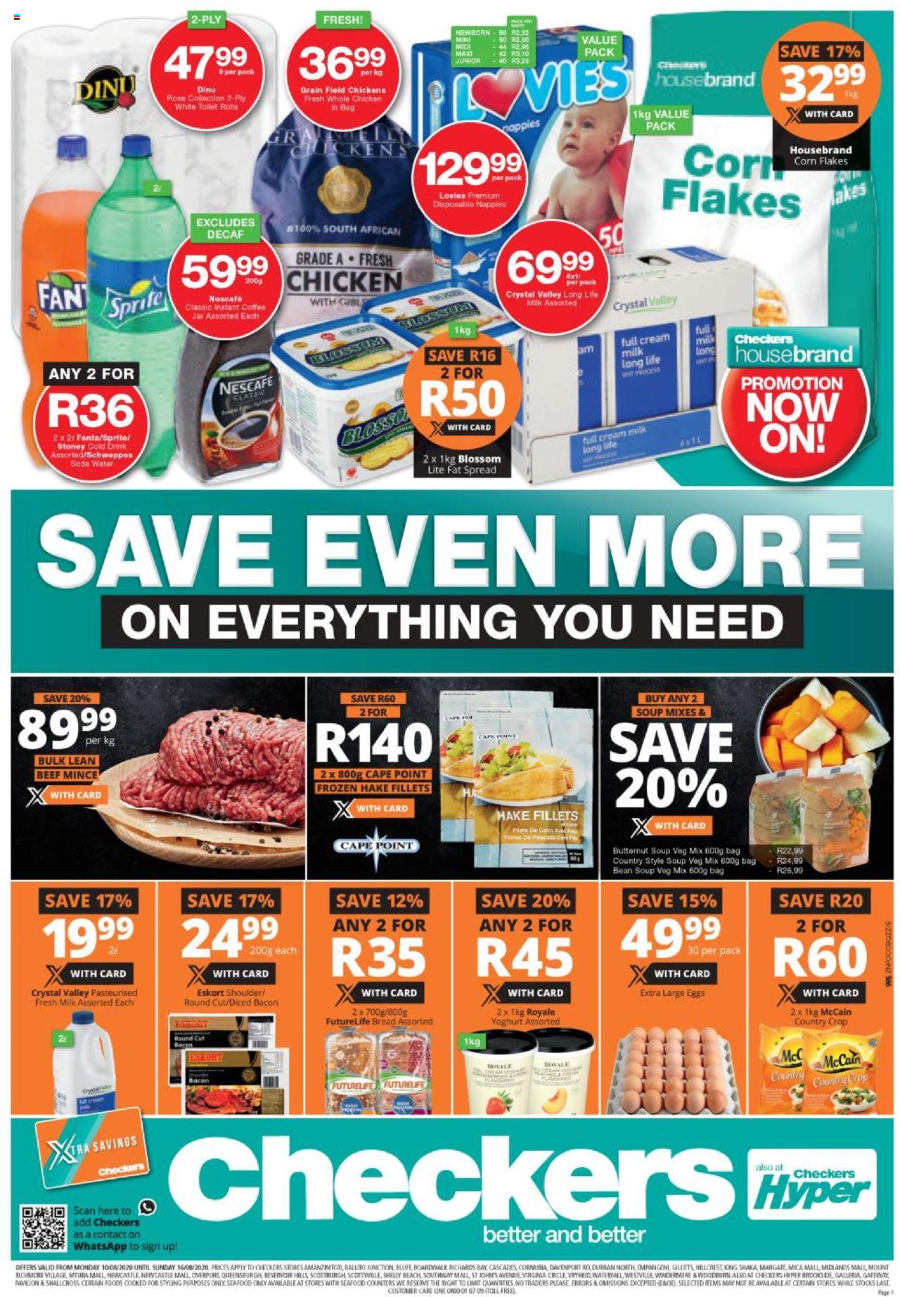 Checkers Specials 10 August 2020