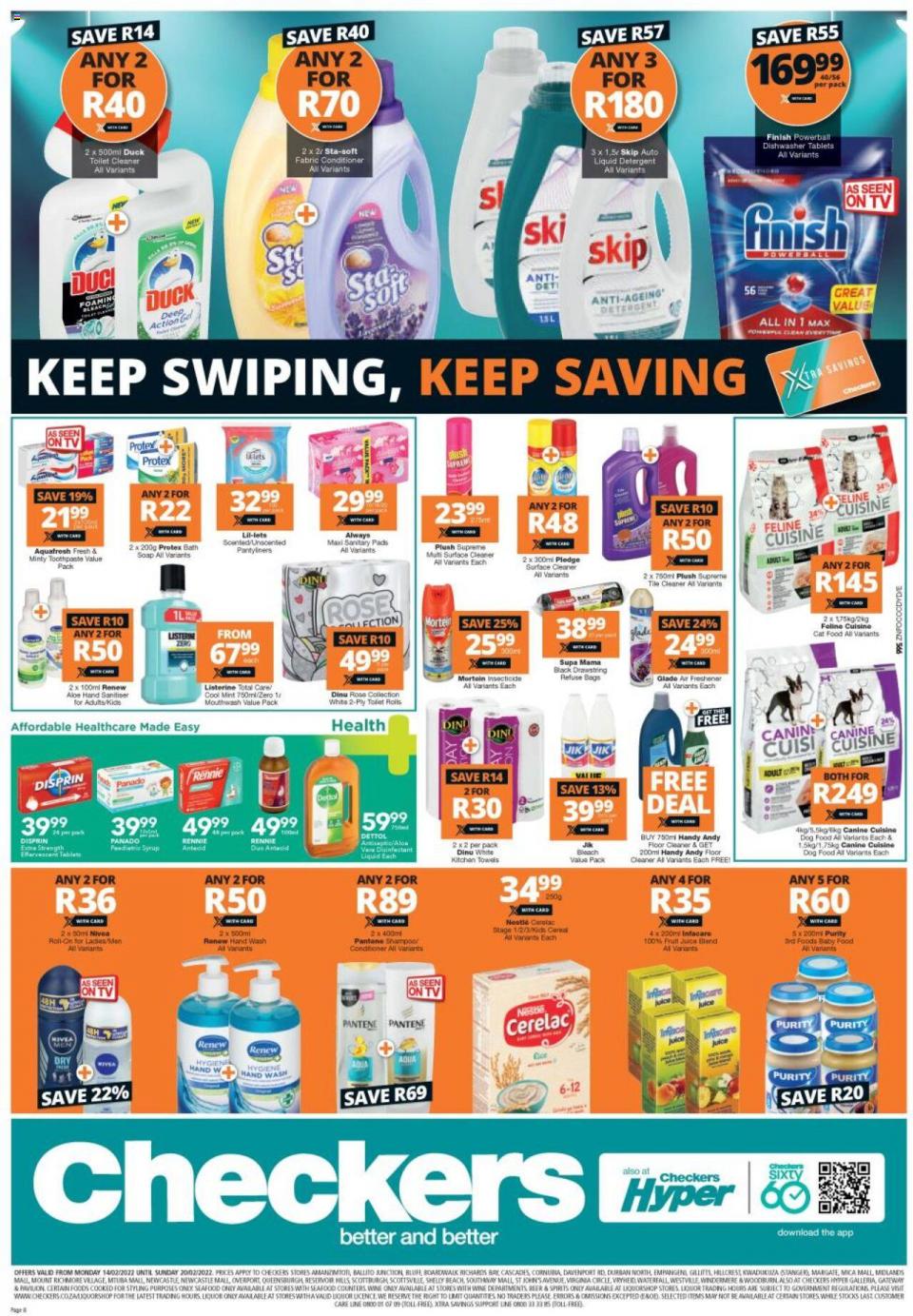 Checkers Specials 14 February 2022 Checkers Catalogue Xtra Savings