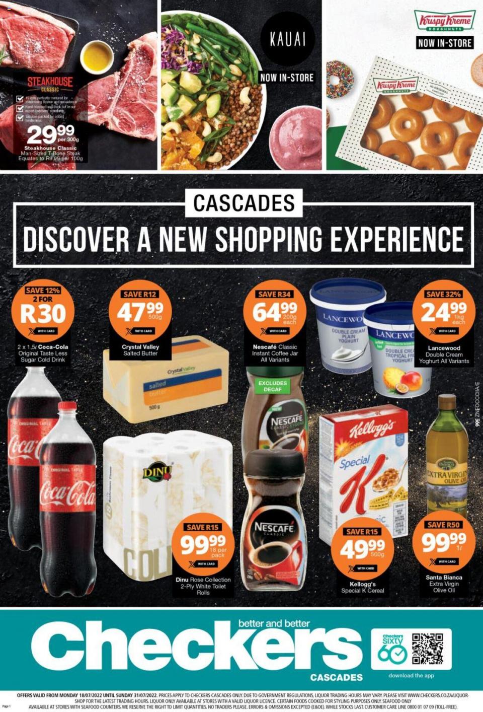 Checkers Specials Cascades Store Relaunch 18 – 31 July 2022