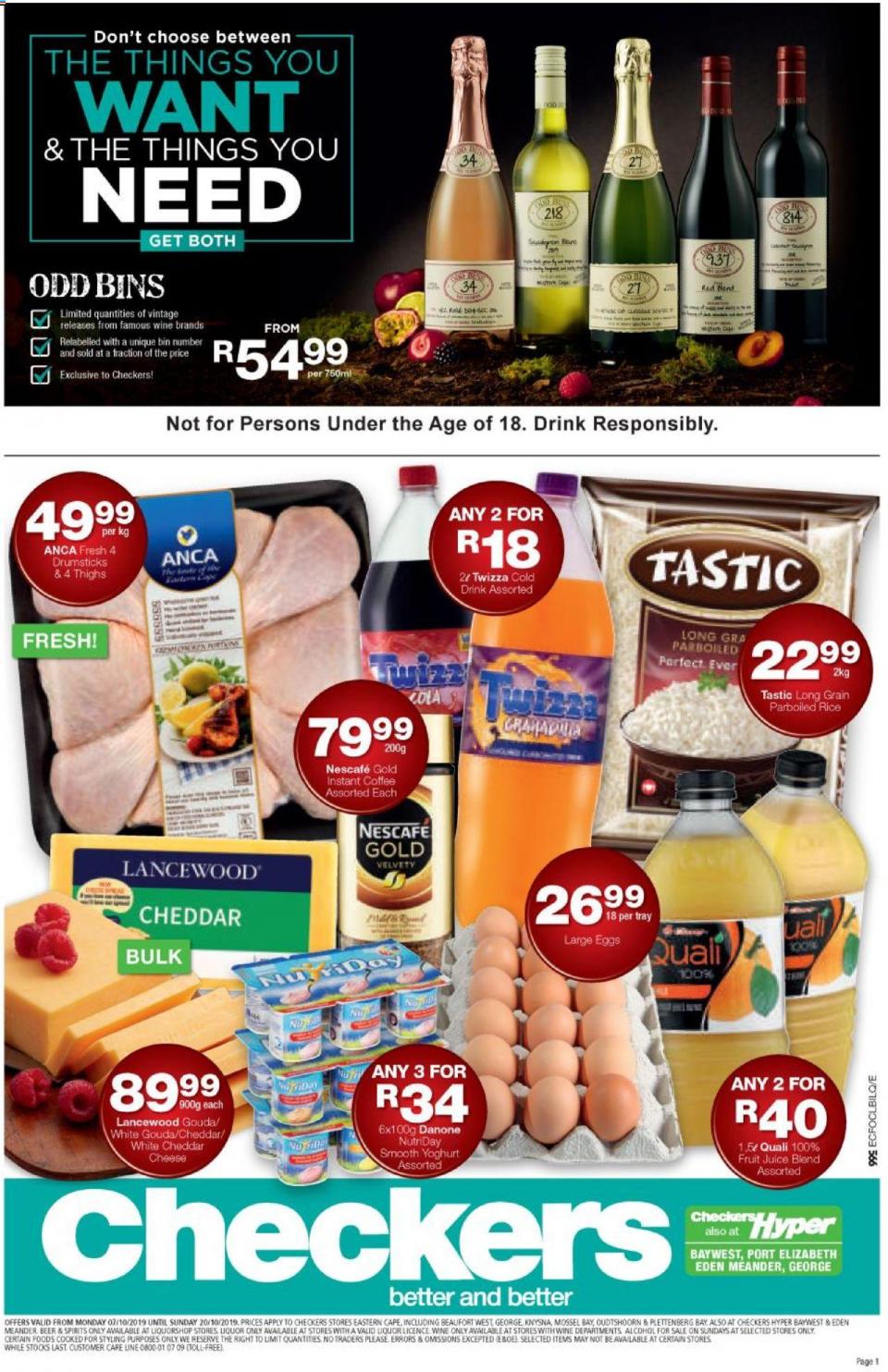 Checkers Specials Eastern Cape 09 October 2019