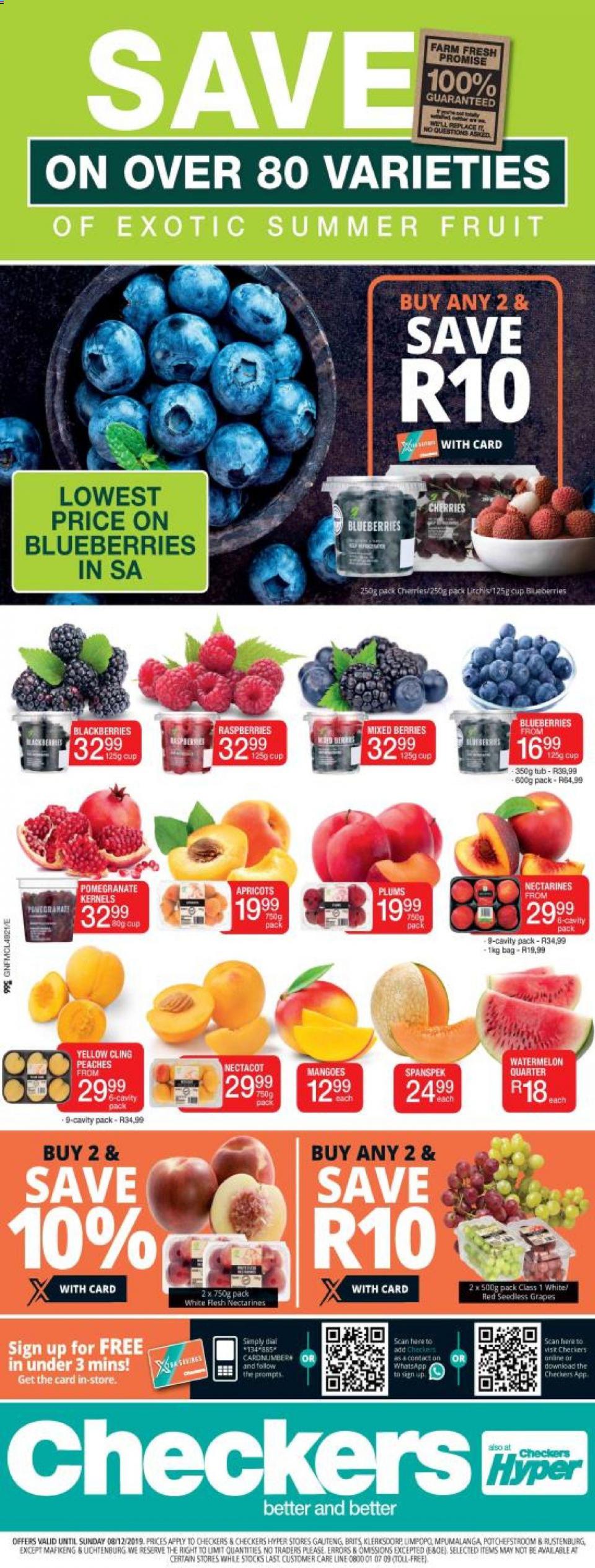 Checkers Specials Great North Exotic Fruit Promotion 02 December 2019