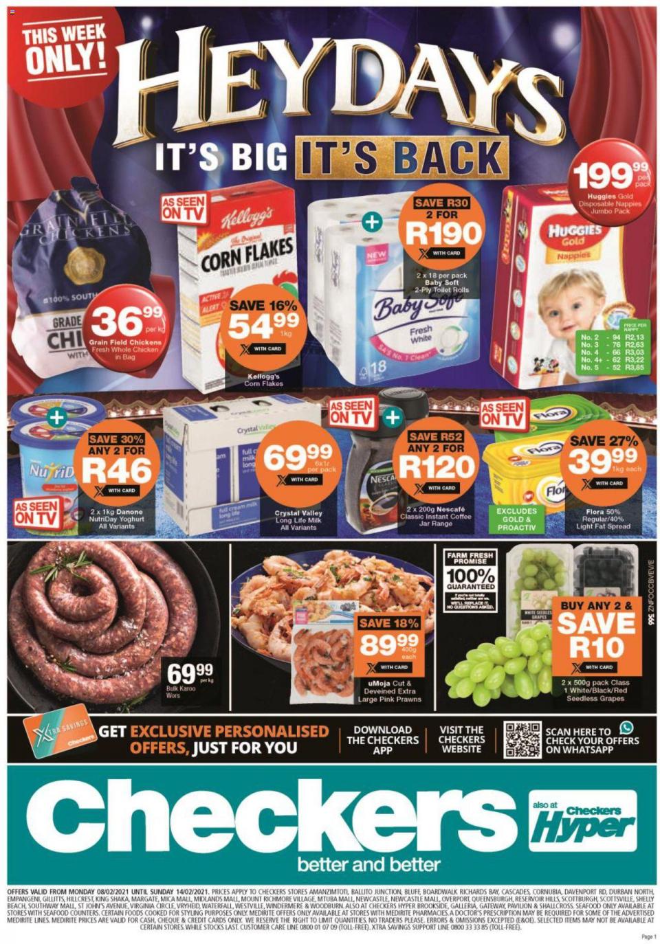 Checkers Specials Heydays Promotion 8 February 2021