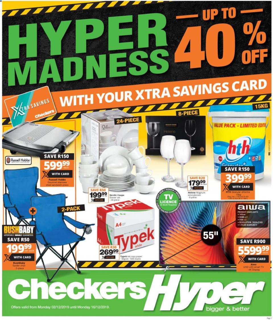 Checkers Specials Hyper Madness 02 December 2019