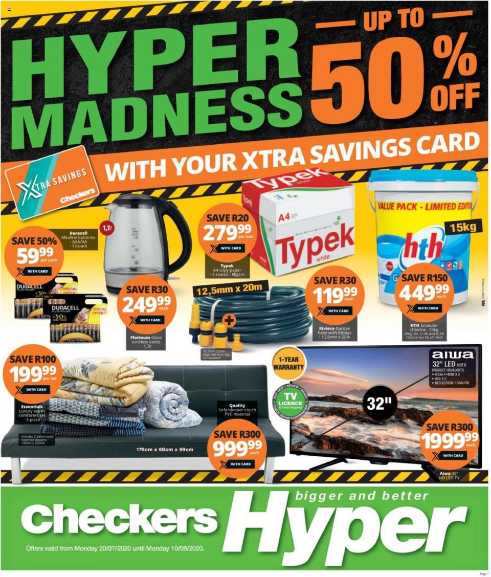 Checkers Specials Hyper Madness 50% OFF 20 July 2020