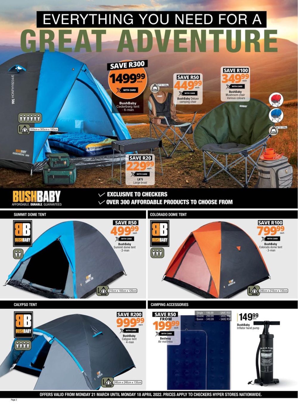 safari outdoor sale catalogue