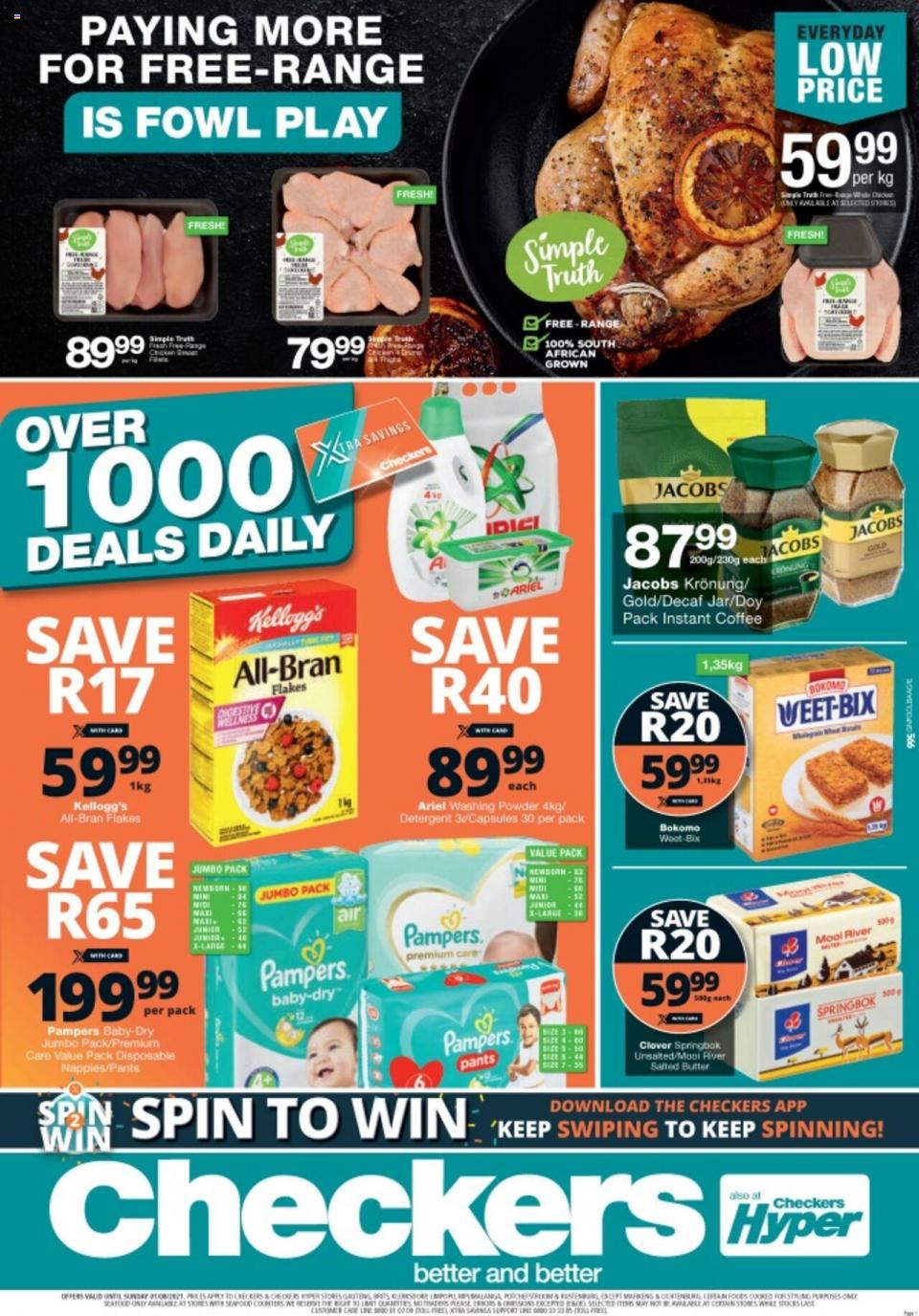 Checkers Specials Over 1000 Deals Daily 29 Jul – 1 Aug 2021