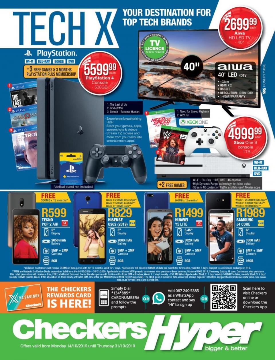 Checkers Specials Tech X Promotion 14 October 2019