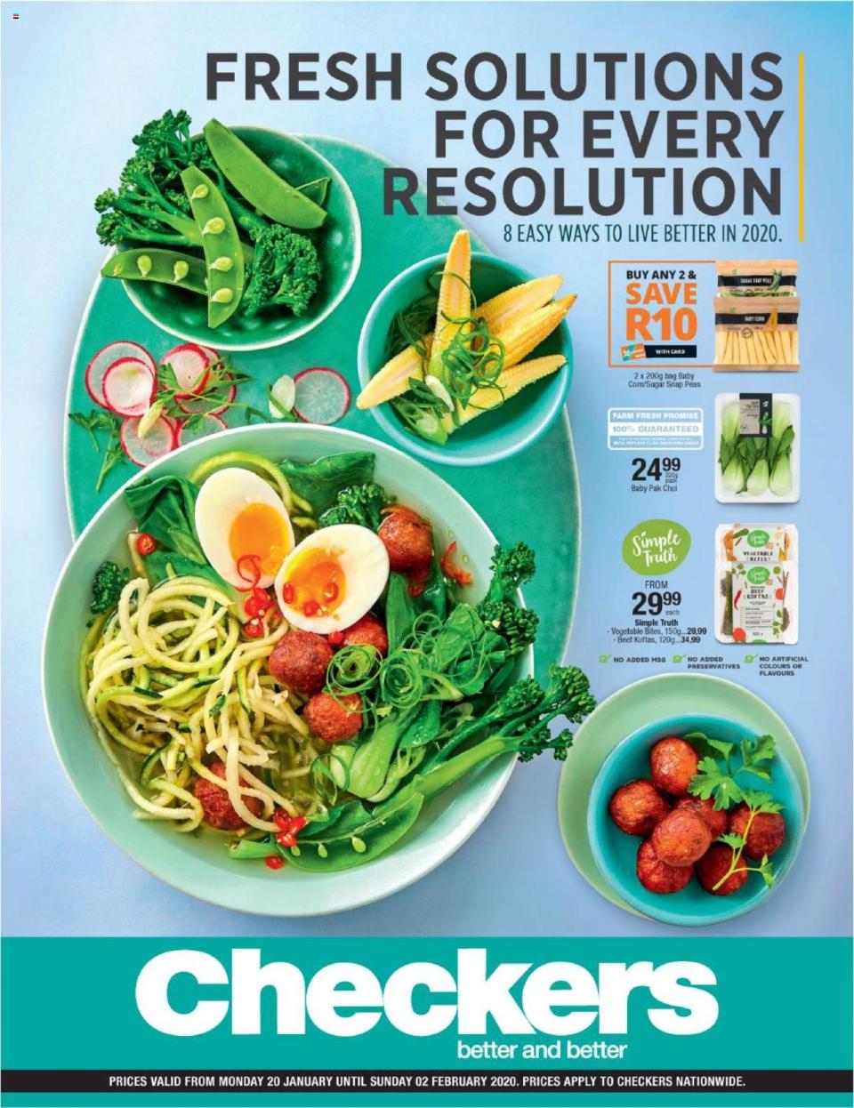 Checkers Specials Wellness Promotion 20 January 2020