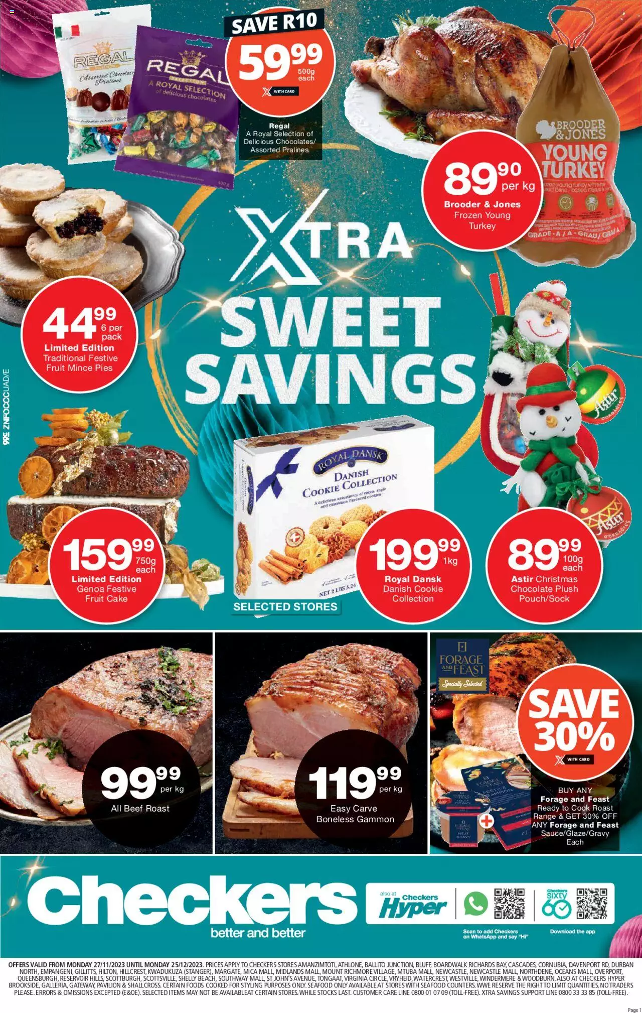 Checkers Specials Xtra Sweet Savings 27 Nov – 25 Dec 2023