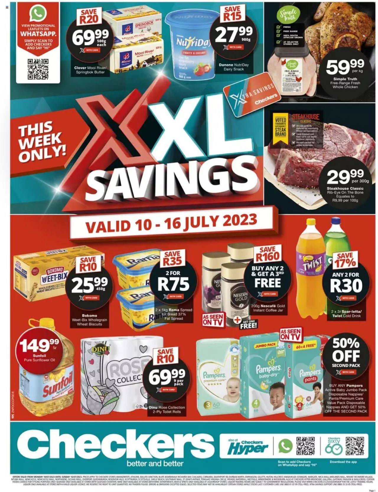Checkers Specials XXL Savings 10 – 16 July 2023