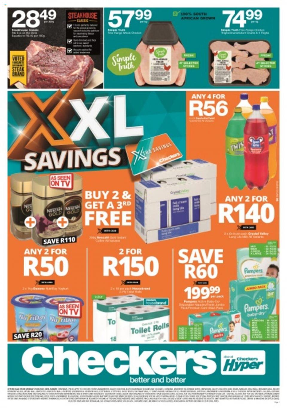 Checkers Specials XXL Savings 5 – 11 July 2021
