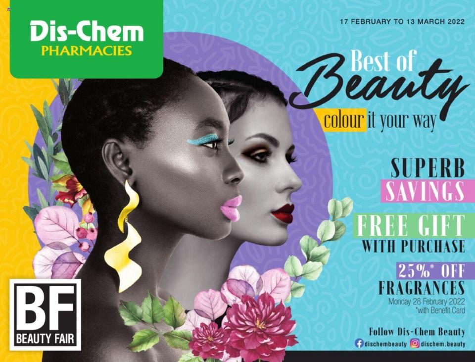 DisChem Specials Beauty Fair 17 Feb – 13 Mar 2022