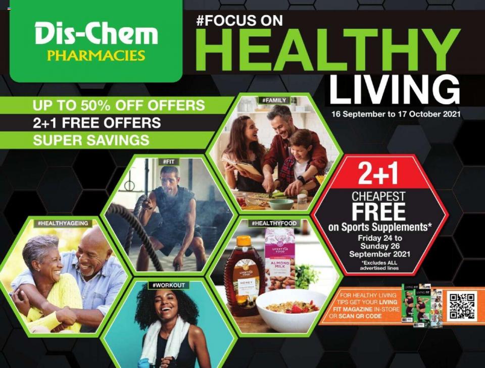 DisChem Specials Healthy Living 20 Sep – 17 Oct 2021