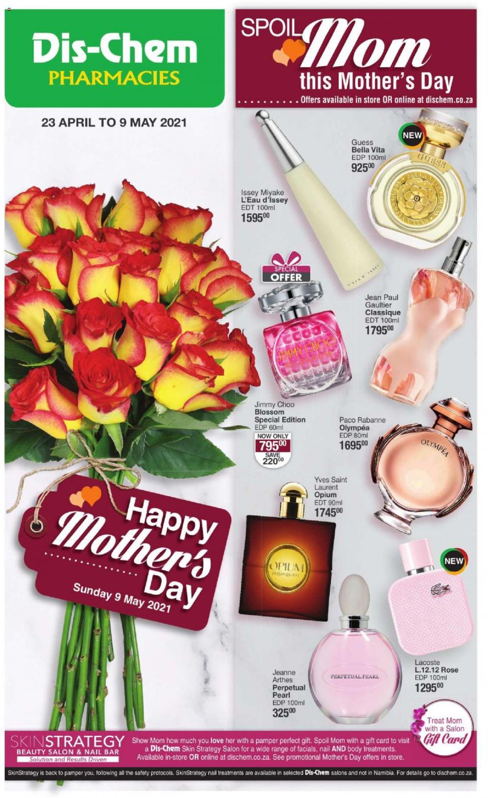 DisChem Specials Mother’s Day 23 Apr – 9 May 2021