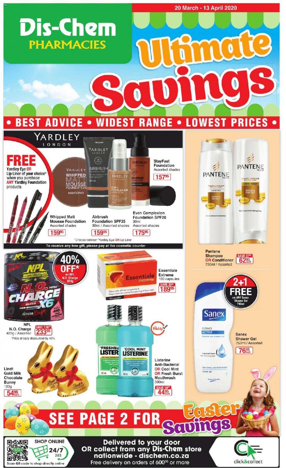 DisChem Specials Ultimate Savings 20 March 2020