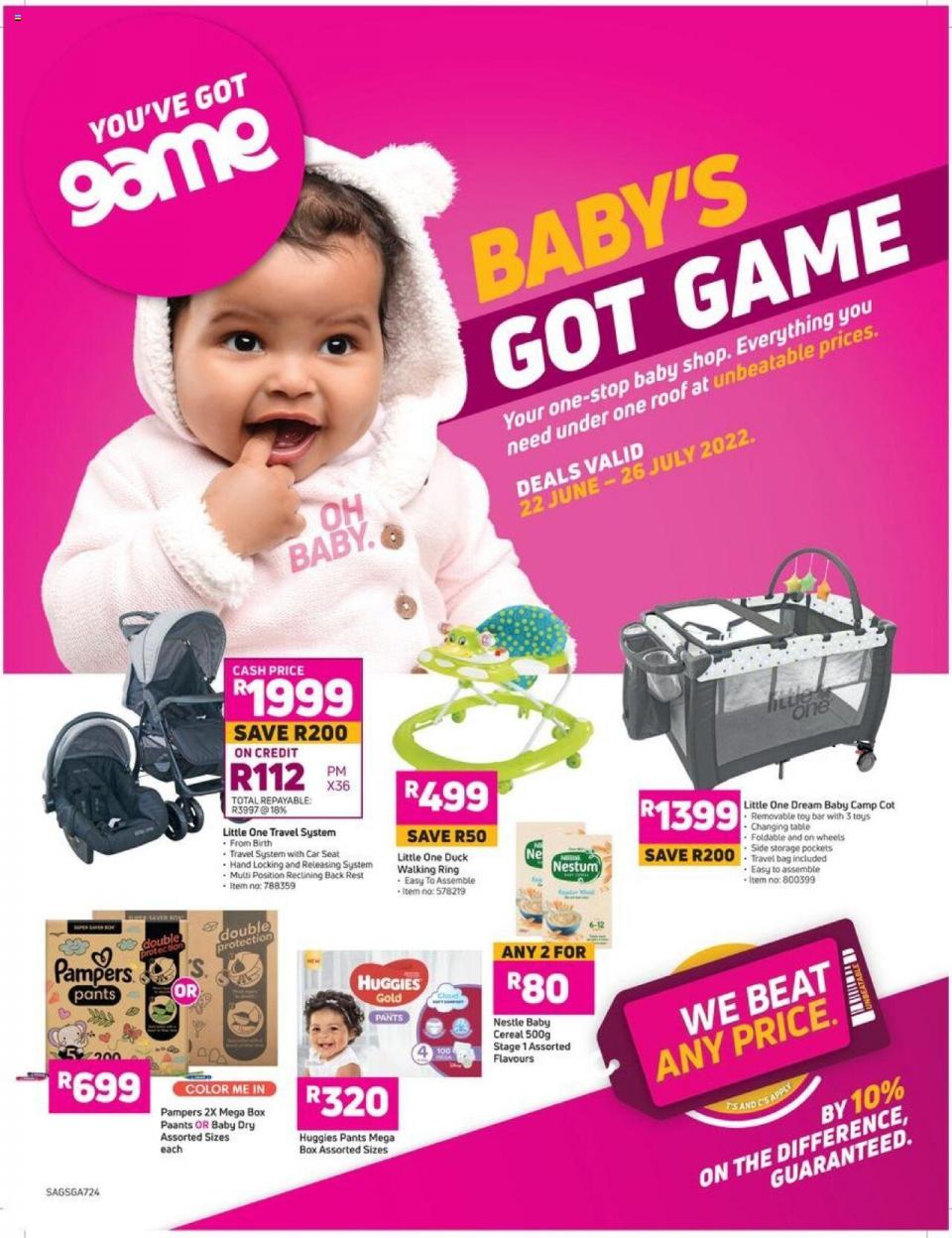 Game Specials Baby Essentials 22 Jun – 26 Jul 2022