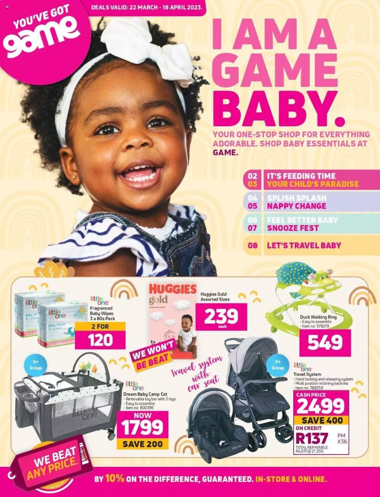 Game Specials Baby Essentials 22 Mar – 18 Apr 2023