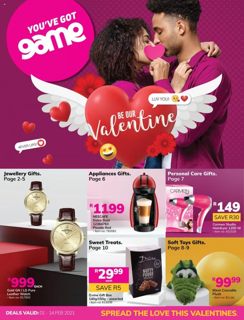 Game Specials Be Our Valentine 1 February 2021