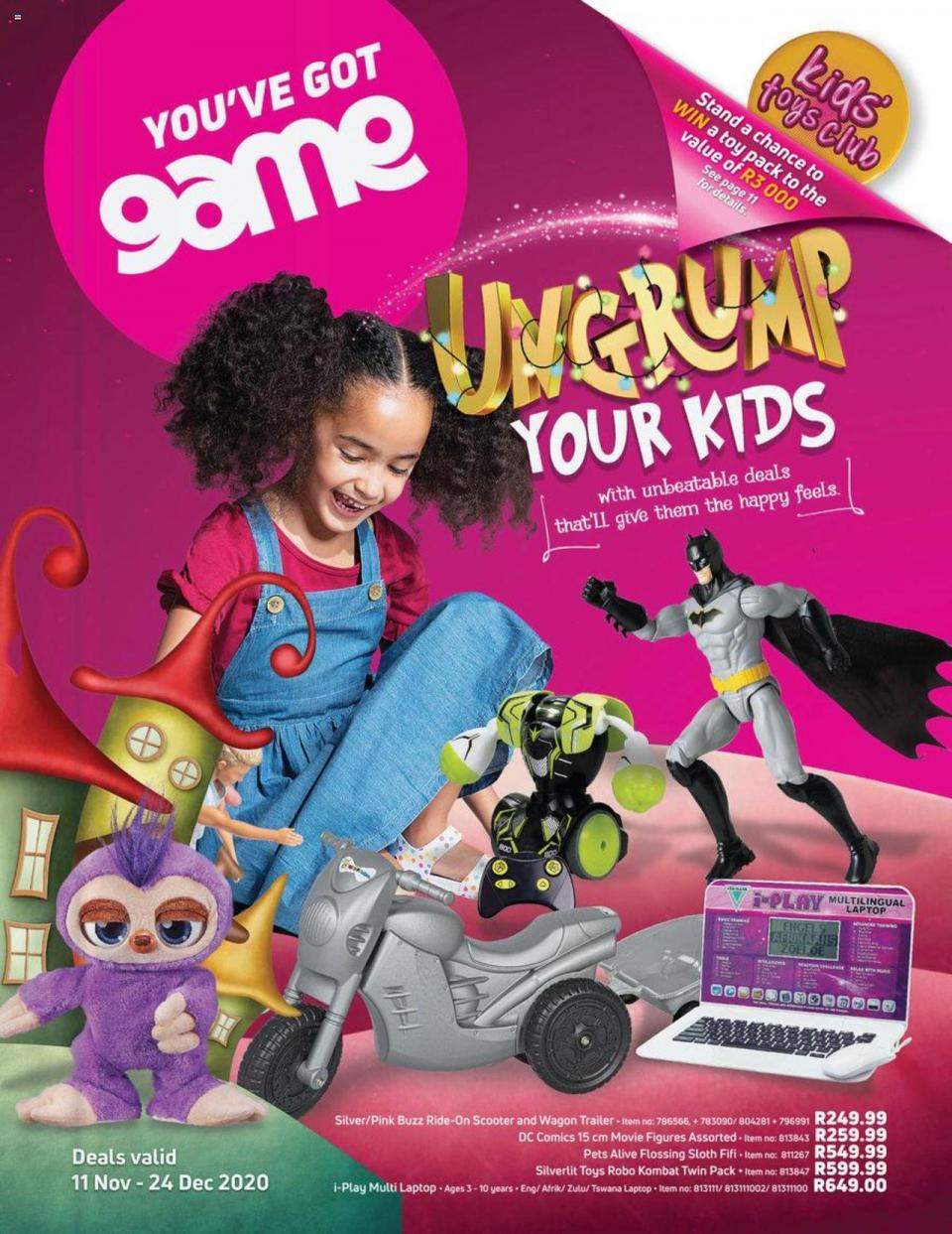 Game Specials Toys Festive 11 November 2020