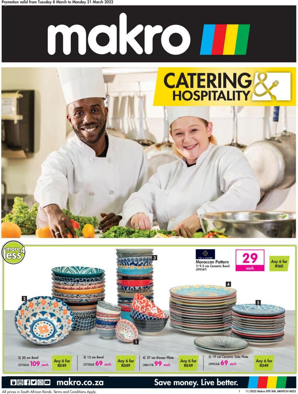 Makro Specials Catering 8 – 21 March 2022