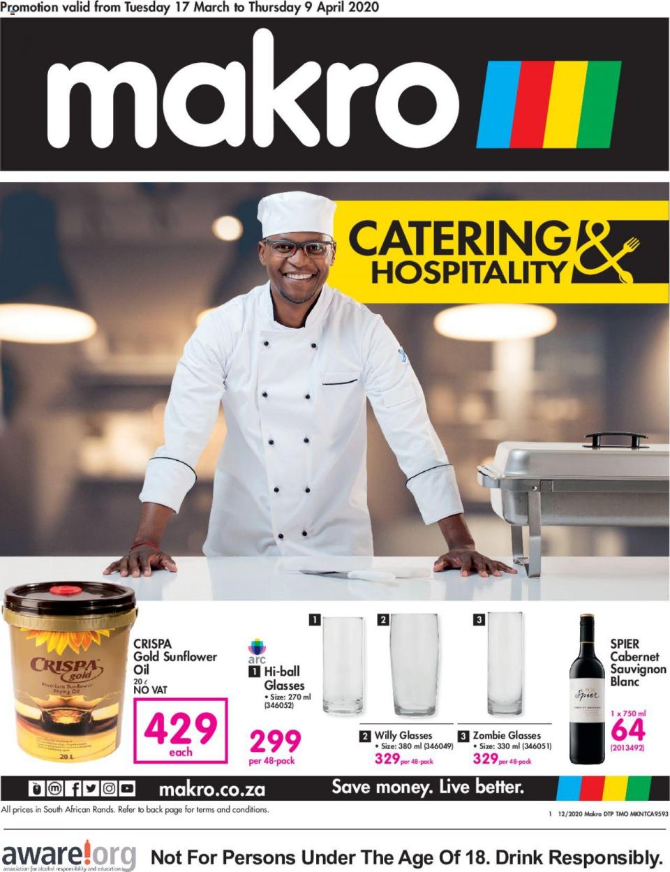 Makro Specials Catering Catalogue 17 March 2020
