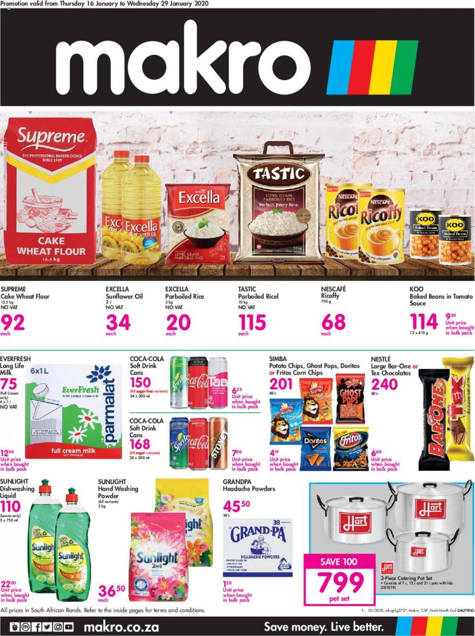 Makro Specials Food Catalogue 17 January 2020