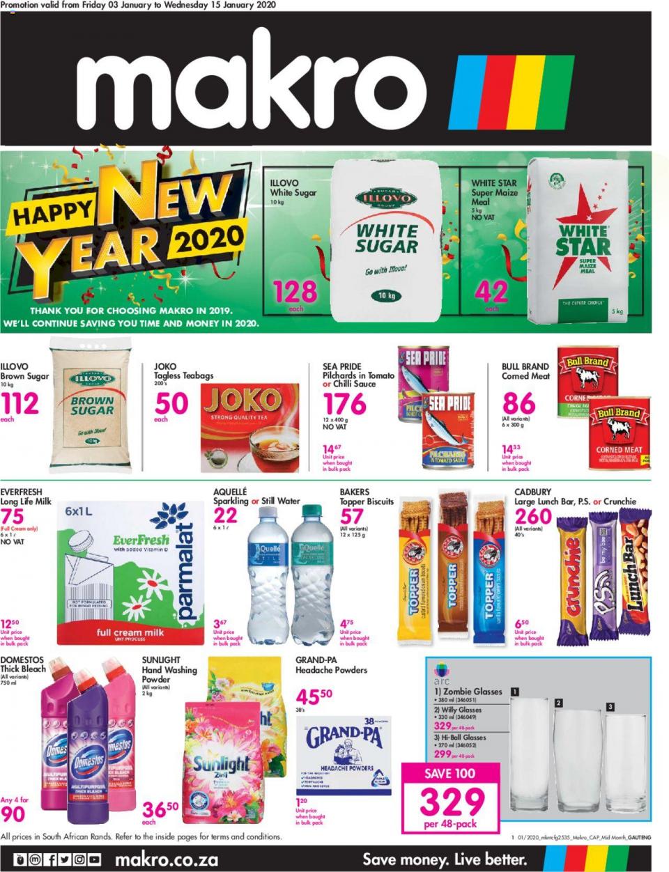 Makro Specials Food Catalogue 3 January 2020