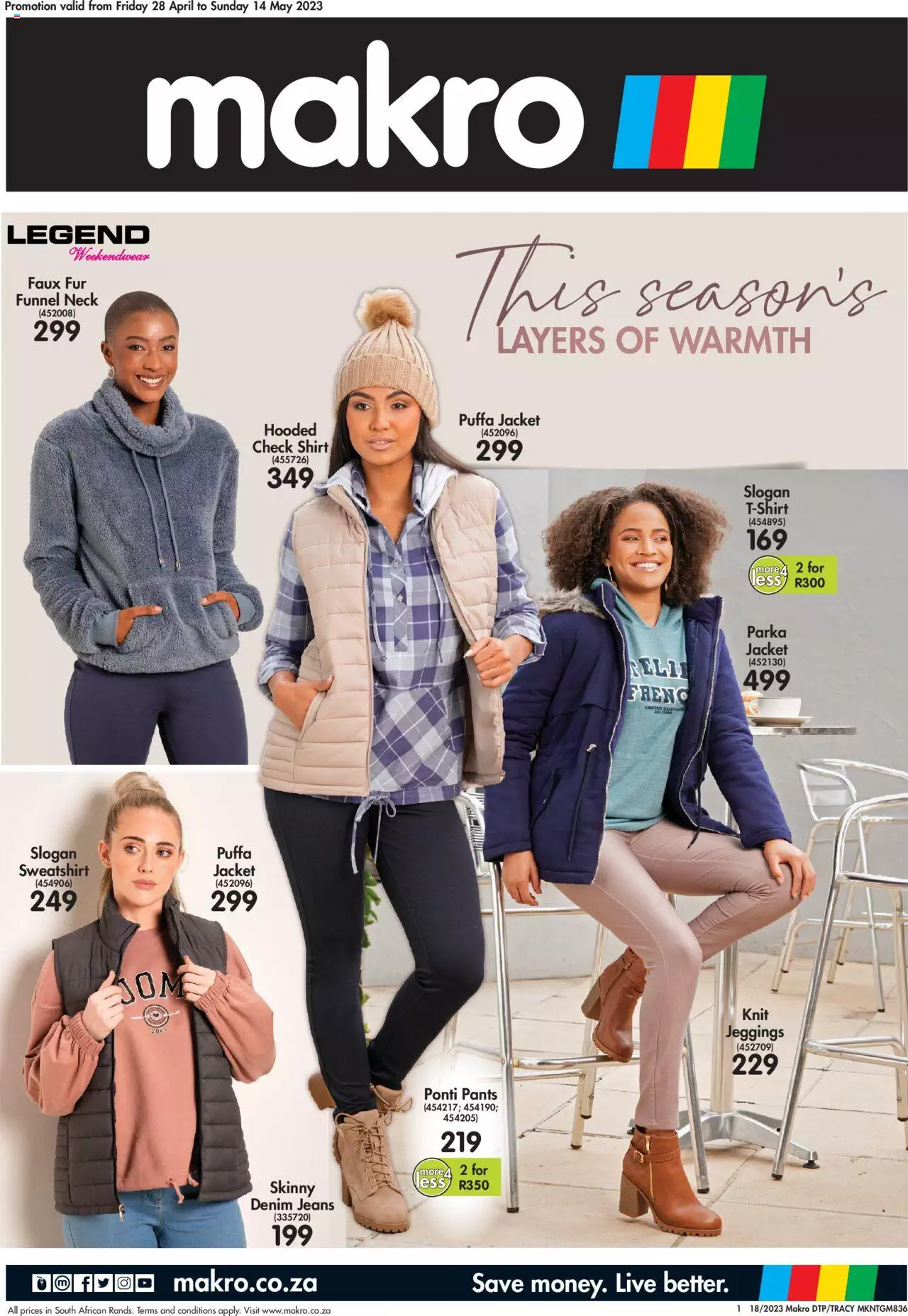Makro Specials Layers of Warmth 28 Apr – 14 May 2023